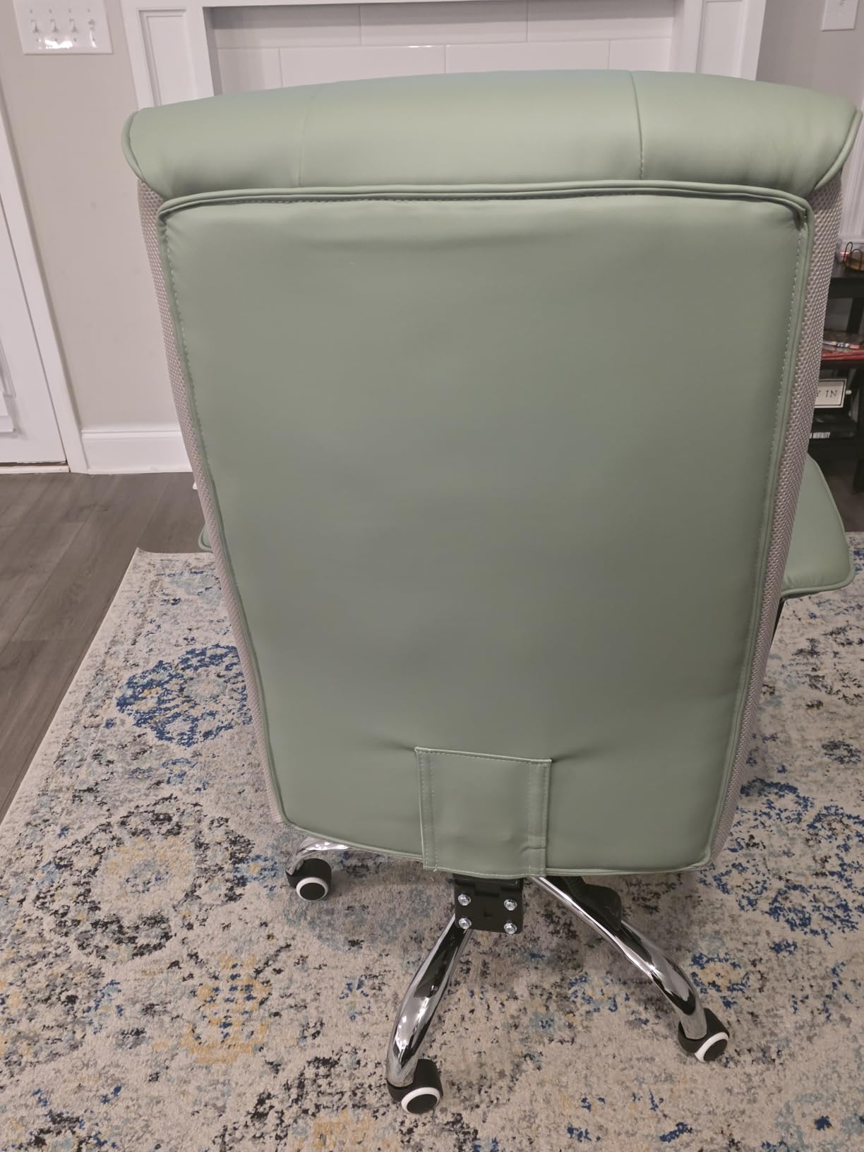 GTPLAYER Big and Tall Office Chair 400LBS Wide Ergonomic Gaming Chair with Deluxe Embossing Designed Leather with Foot Rest, 150 Degree Reclining Adjustable Soft Armrests Pocket Spring Back Support and Pillow customer photo 2