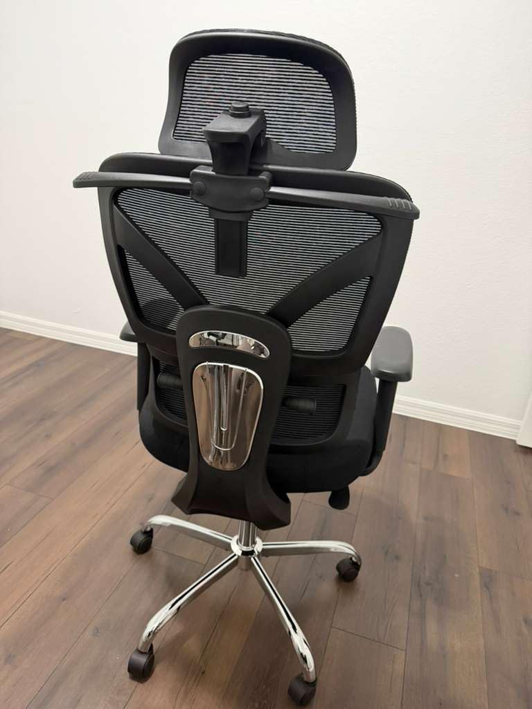 Ergonomic Office Desk Chair, High Back Mesh Office Chair with Adjustable Lumbar Support, 3D Headrest, Big and Tall Home Computer Desk Chairs Comfy for Work, Gaming, 300lbs, Black customer photo 2