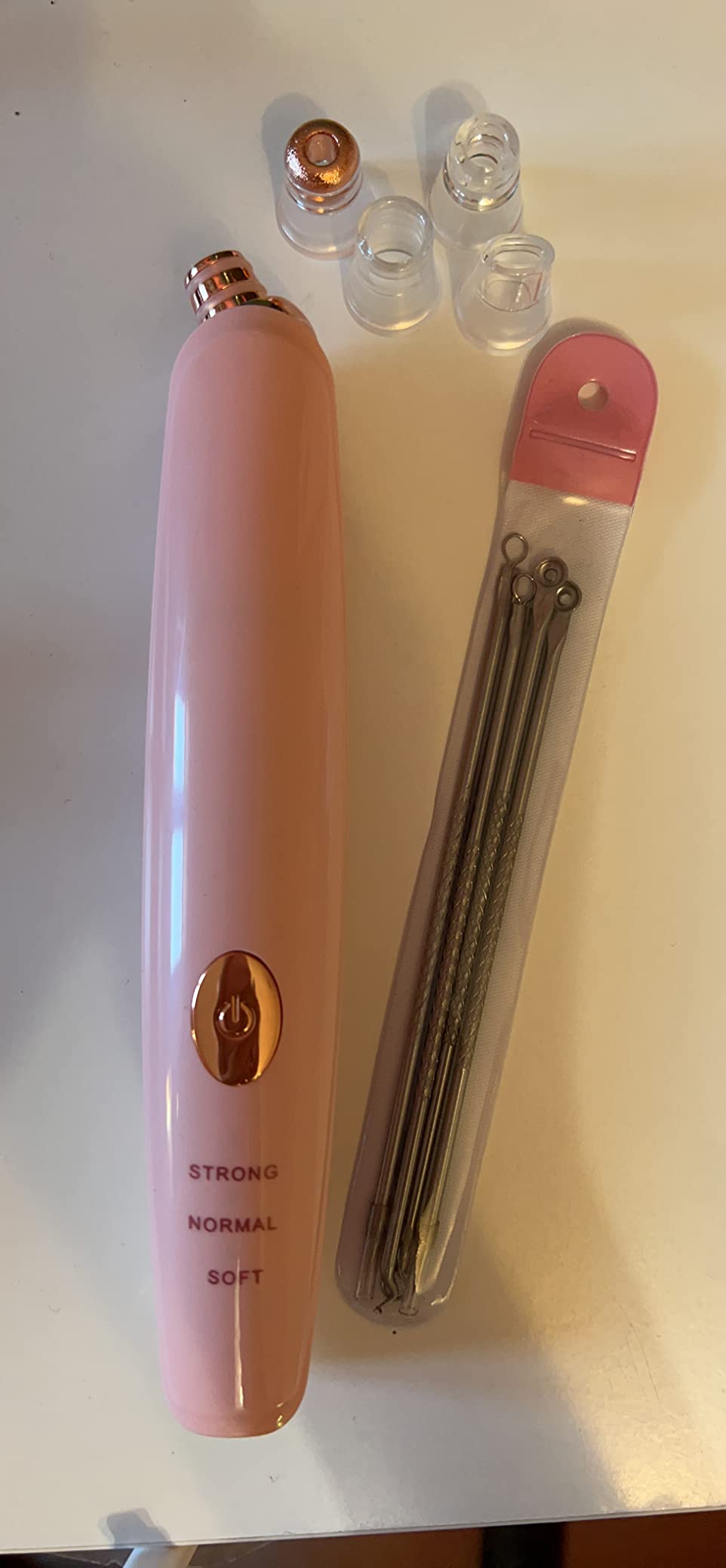 Blackhead Remover Pore Vacuum Cleaner - Upgraded Facial Pore Cleaner - Electric USB Pore Vacuum with 5 Probes - Upgraded Blackhead Suction Tool - Blackhead Remover Kit customer photo 2