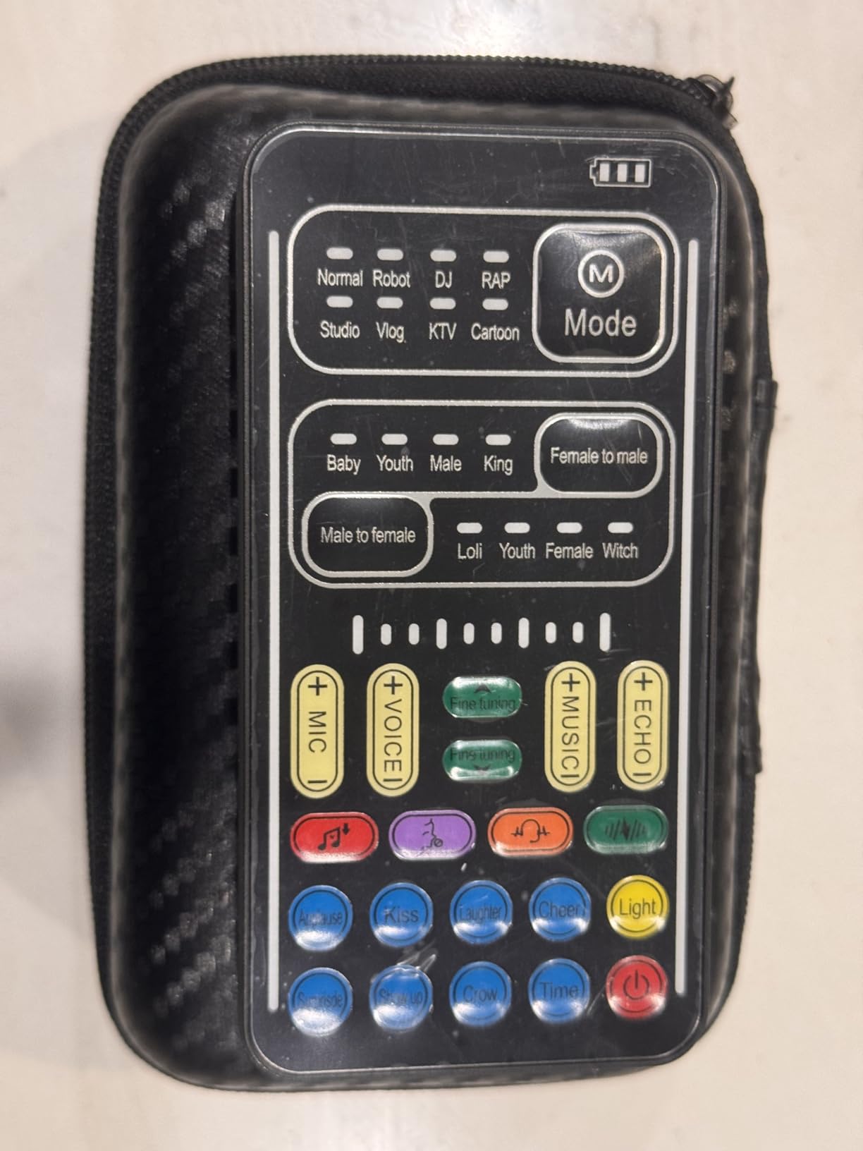 Portable Voice Changer Sound Card & Sound Effect Board Set - 16 Built-in Effects, Real-Time Modulation, with Mic and Monitoring Headphones, Compatible with PS5/PS4/Xbox One/S/X/PC/Laptop/Phone customer photo 1