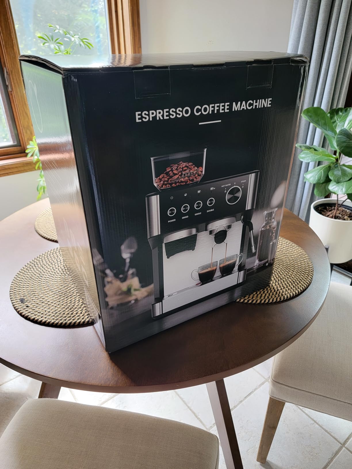 COWSAR 20 Bar Espresso Machine with Grinder & Milk Frother Steam Wand, 58mm Expresso Coffee machines, Commercial Stainless Steel Coffee Maker for Cappuccino and Latte, Perfect for Home Café-Pro customer photo 2