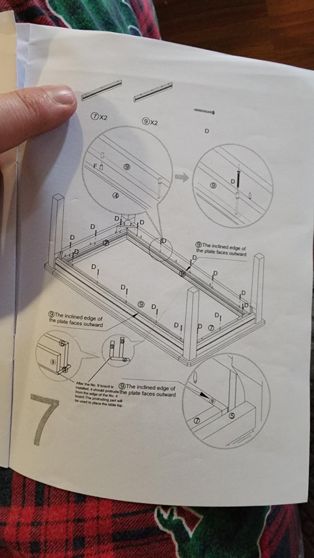 Solid Wood Board Game Table with Removable Table Top, Seats 4-6 Players, 63