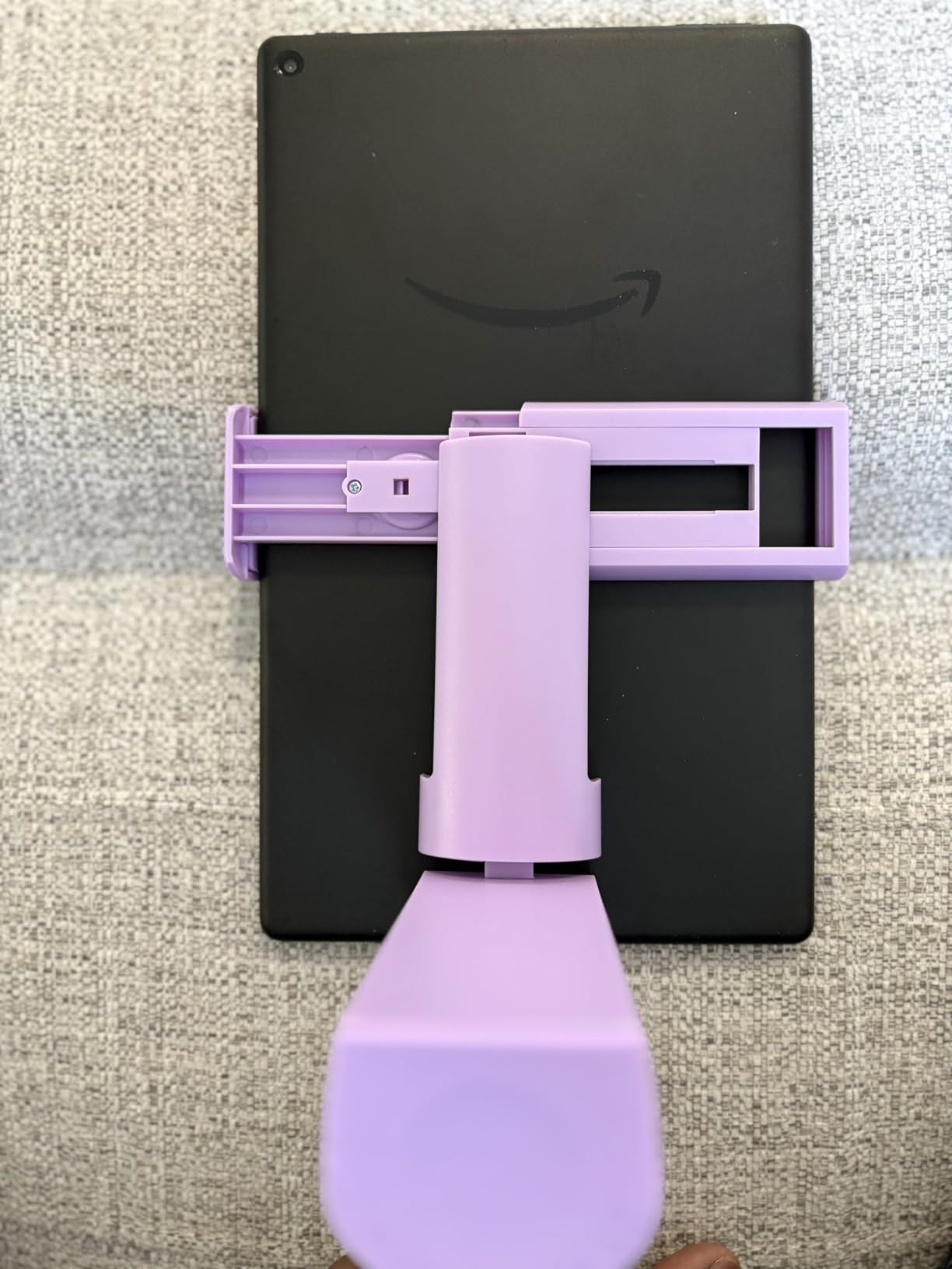 Airplane Tablet Holder Mount, 360 Degree Rotating Hands-Free Travel Stand, Universal Adjustable Clamp for Flying, Compatible with iPad/Galaxy Tab (Only Fits 7-12