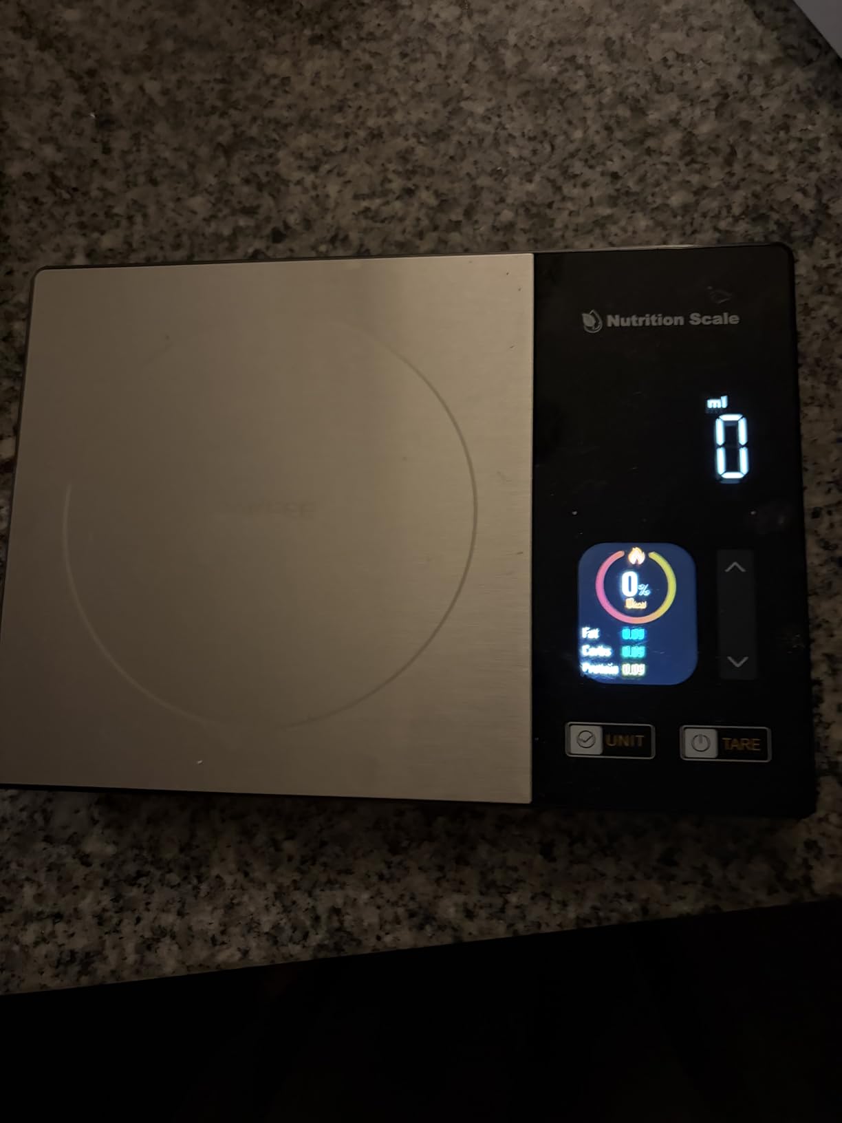 Smart Food Scale with Nutritional Calculator, Calorie Scale for Weight Loss, Free App for Scan, Nutrients Tracking, Food Preload, Color Display with 5 Units, Tare, Stainless Steel, 11lb, Grey customer photo 2