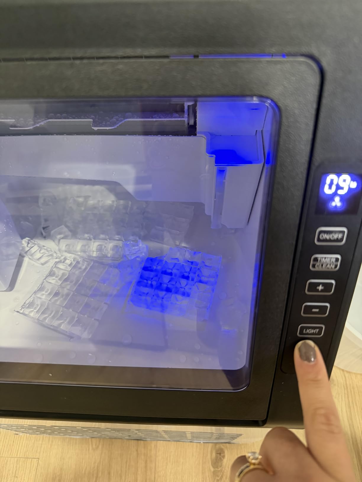 COWSAR Commercial Ice Maker Machine, 80Lbs/24H Freestanding Undercounter Ice Maker with 24Lbs Storage Capacity, Self-Cleaning Ice Machine for Home, Bar, Restaurant, Office, Outdoor customer photo 2