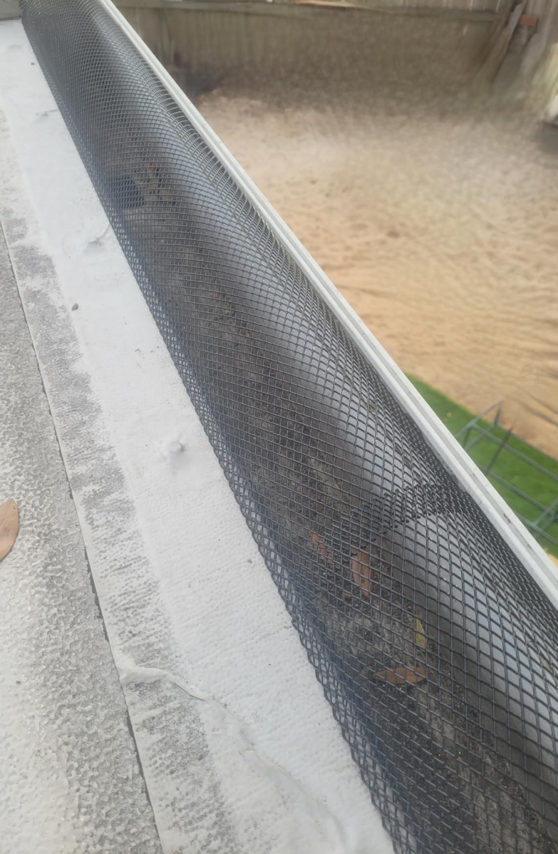 120 ft Gutter Leaf Guard (40 Pack) - Fits 4/5/6 Inch K Style Gutters - 6 Inch Black Coated Steel Mesh - Snap In Rain Gutter Screens - Micro Leaf Filter Covers Protection customer photo 1