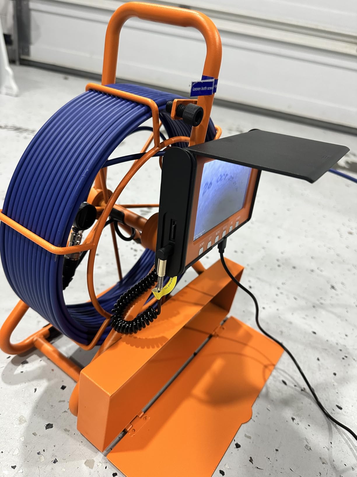 Sewer Camera 100FT/30M Pipe Inspection Borescope Endoscope Camera with Light 6 LEDs 5