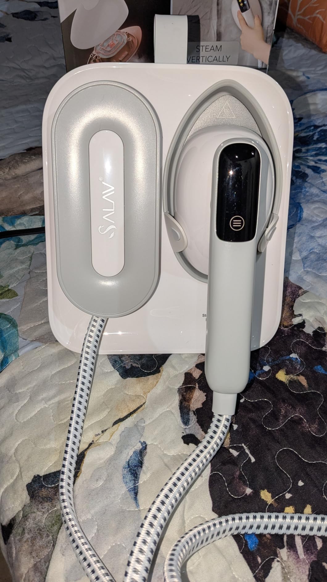 SALAV DuoPress Smart Deluxe Steam Station, Garment Steamer & Iron, 6ft Extra-Long Hose, Auto-Off Safety, Digital Display, 7 Steam Levels, 1.1L Water Tank, Dry Iron Mode & Steam Burst customer photo 1