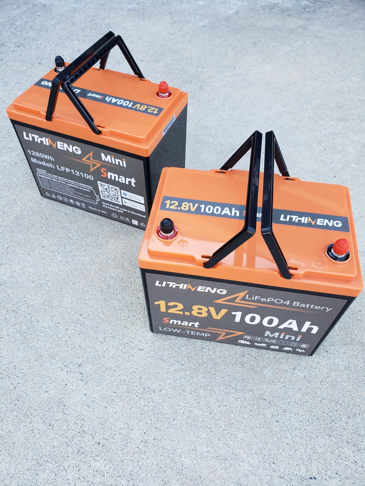 12V 100Ah LiFePO4 Lithium Battery, BCI Group 24, Built-in 100A BMS with Low-Temp Protection, Max.1280Wh Energy, Perfect for Trolling Motor, Trailer RV, Marine, Solar System customer photo 1