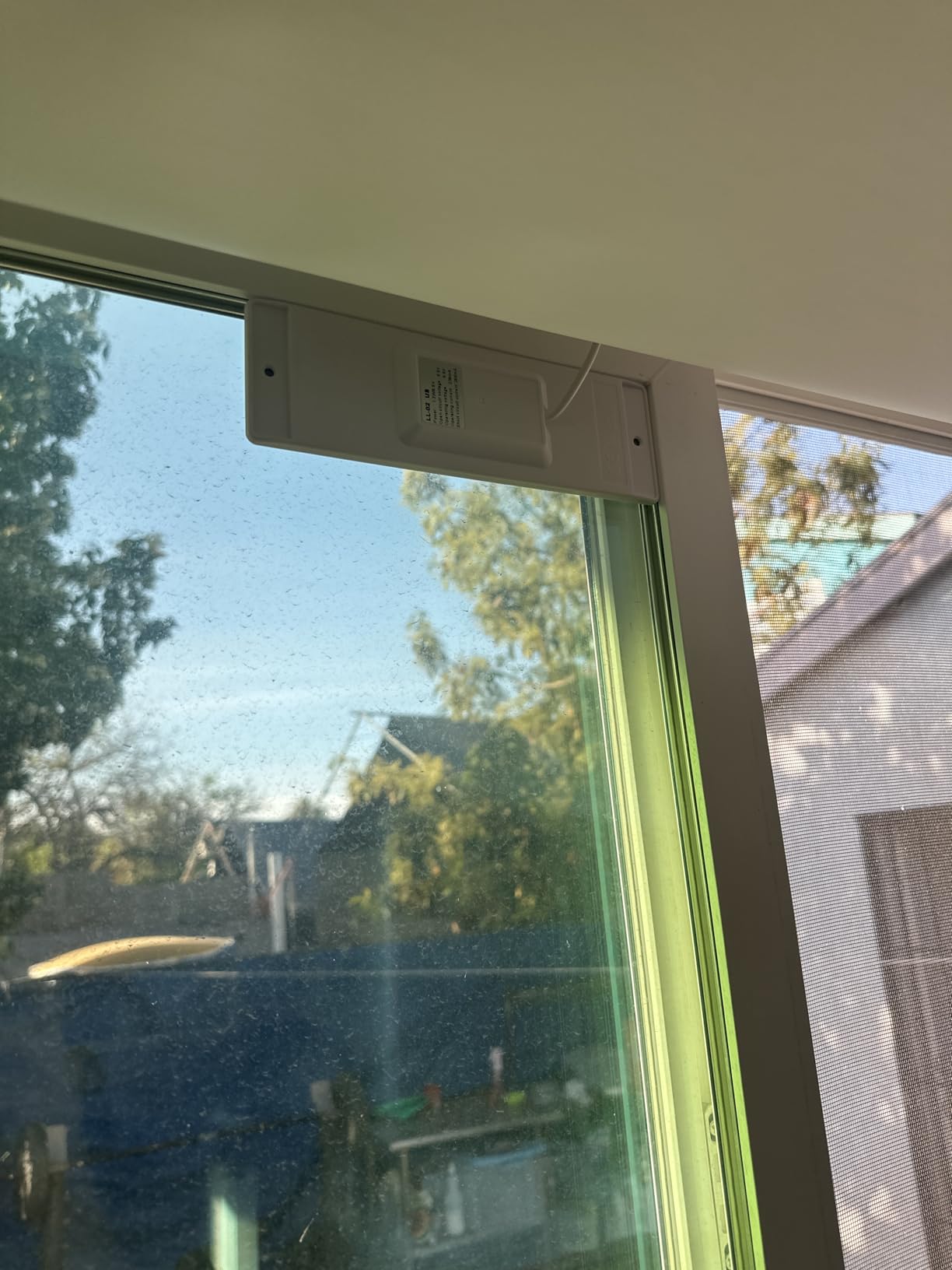 No Drill Motorized Blinds with Remote, Blackout Automatic Blinds with Solar Panel, Cordless Smart Electric Roller Shades for Windows, White, 34 x 72 customer photo 1