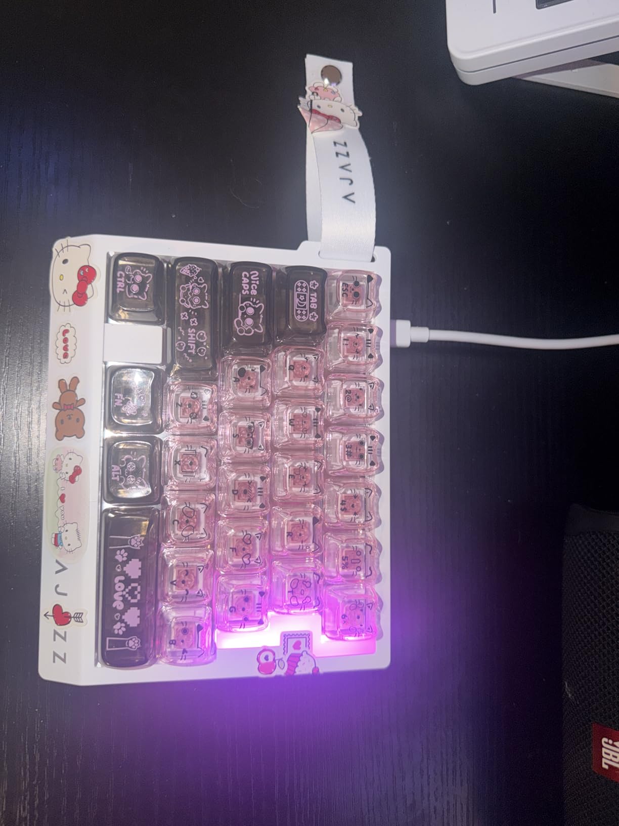 MechLands AJAZZ AK029 One Handed Gaming Keyboard, 8Khz Polling, 29 Keys Rapid Fast Wired Keyboard, SOCD & DKS, Magnetic Switch, Adjustable Actuation, RGB Backlits, Aluminum Plate (White) customer photo 1