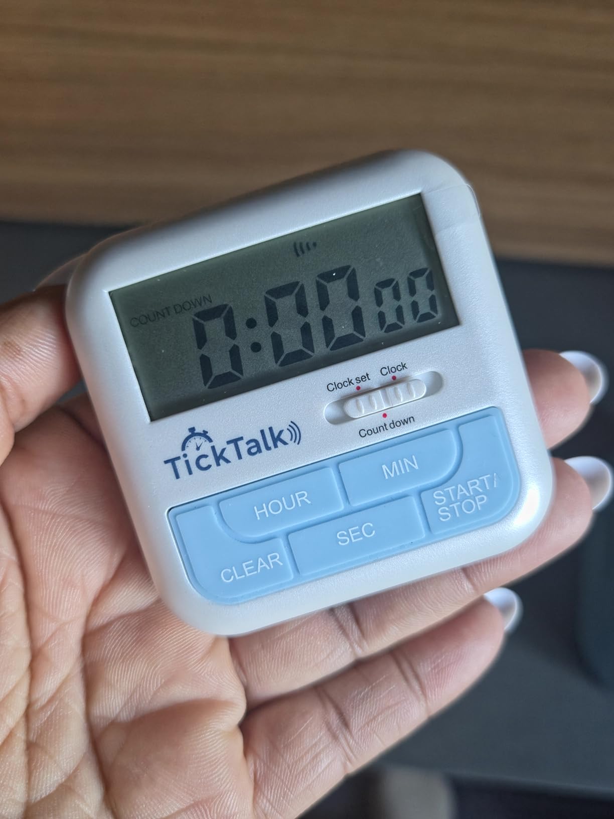 Talking Timer, Visual Timer Alternative, & Digital Clock Voice Countdown Announcements Every Hour/10 Min/1 Min | Cooking, Kids/Adults, Workouts, Classroom & ADHD and ADD Time Management. customer photo 1