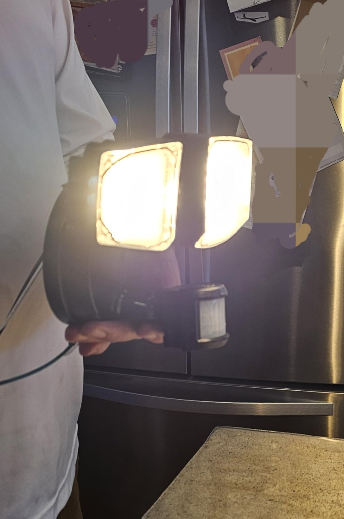 Olafus 65W WiFi Smart Flood Lights Outdoor Motion Sensor, App and Voice Control Security Light with Timer, 2700K-6500K, IP65 Waterproof Motion Detector Floodlight Work with Alexa/Google for Yard White customer photo 1