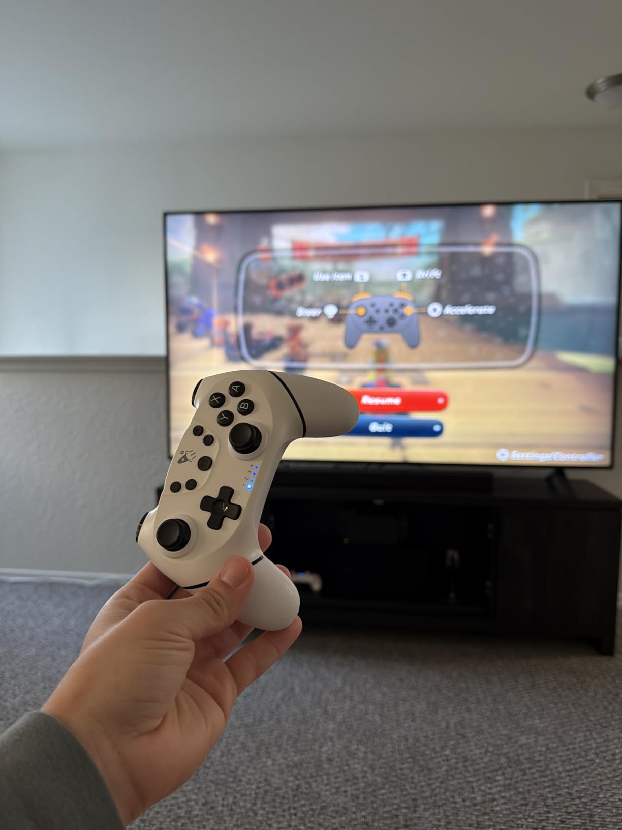 AceGamer Wireless Pro Controller for Nintendo Switch 2/Switch/Lite/OLED/Windows PC, Bluetooth Controller with Hall Effect Joysticks, Wake-up/Turbo/Dual Vibration/Macros/6-Axis Gyro/Screenshot customer photo 1