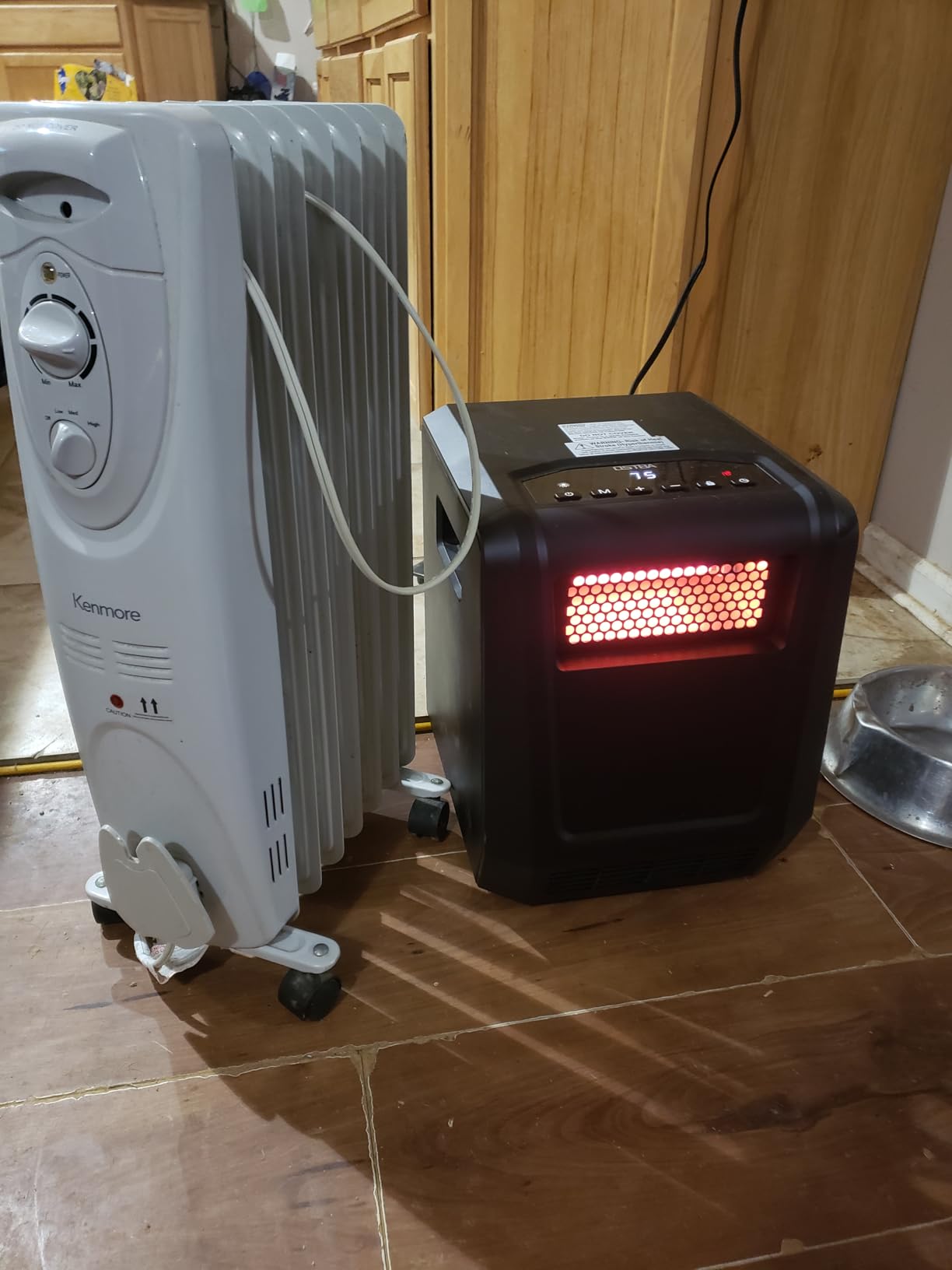 OSTBA 6-Element Infrared Cabinet Heater, 1500W Space Heater for Indoor Use, Box Heater with Thermostat 41-95°F, ECO Mode, Remote, 12H Timer, Tip-Over & Overheat Protection customer photo 1