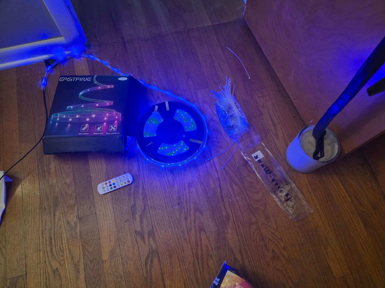 Upgraded Outdoor Led Strip Lights Waterproof, 50ft RGB Solar Led Strip Lights Outdoor with Self-Adhesive, Auto On/Off 16 Colors and 4 Modes with Remote Timer Great for Patio, Pathway Decor customer photo 1