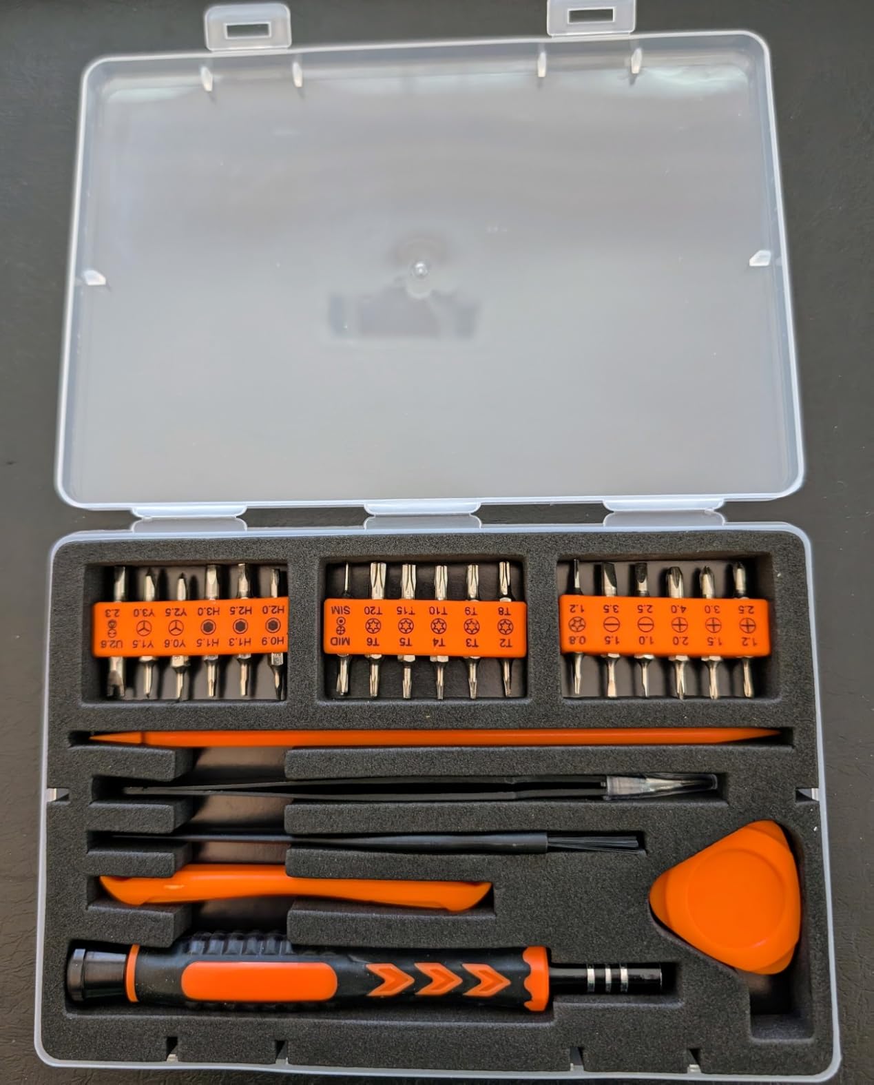 45PCS Precision Screwdriver Set With Case, Flathead Phillips Pentalobe Torx Star Small Repair Tool Kit for PC, Laptop, Tablet, Phone, PS5, XBox, Switch, Glasses, Ring Doorbell customer photo 1