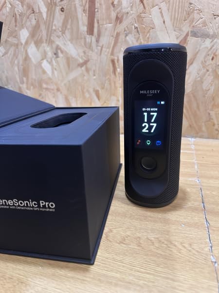 MiLESEEY GeneSonic Pro Golf Speaker with Detachable GPS Rangefinder Handheld, 43000+ No Subscription Preloaded Courses, View & Audible Distances, Touchscreen, 15H Battery, Magnetic, Waterproof, Hazard Detection customer photo 1
