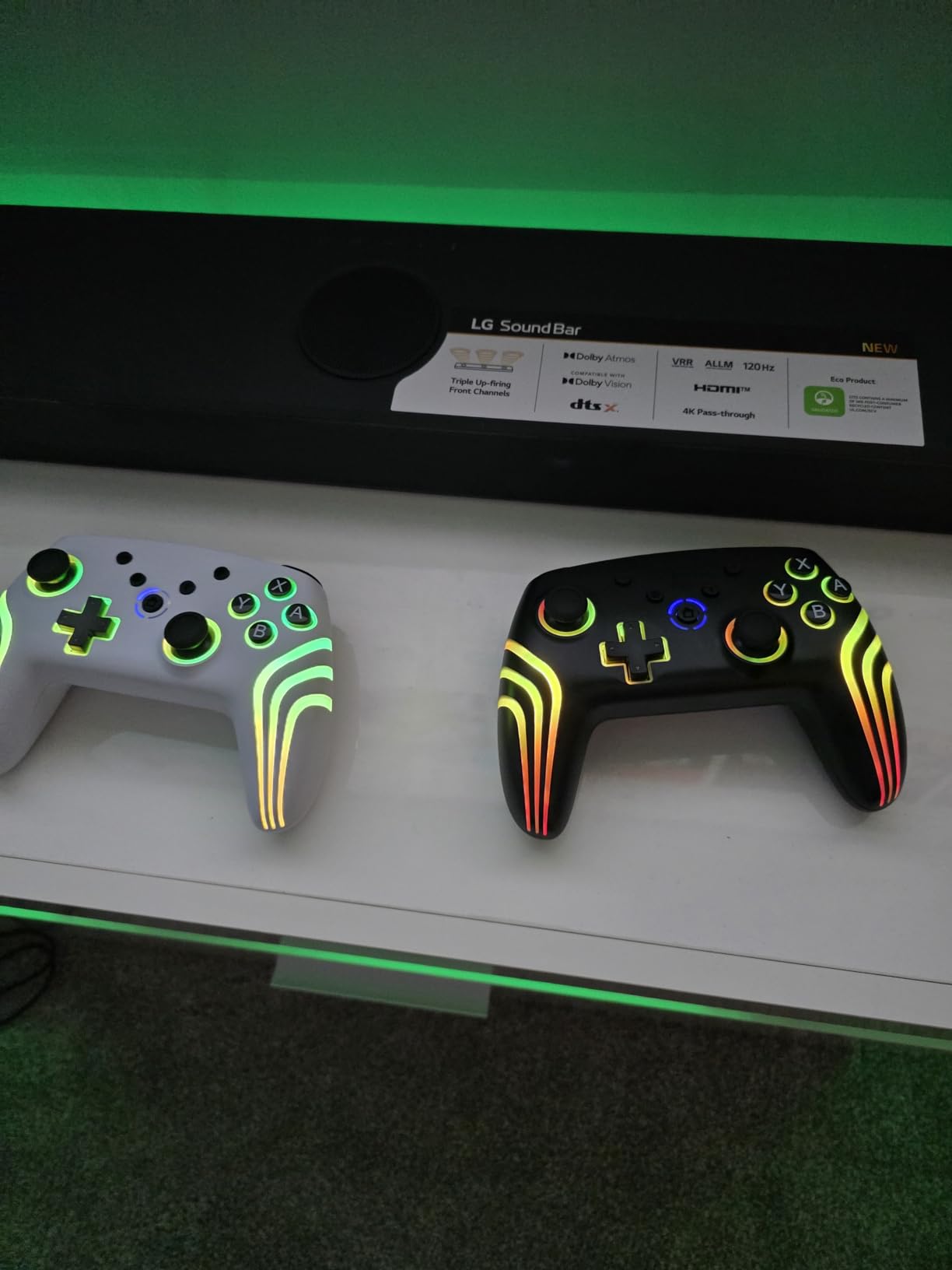 VidPPluing 2 Pack Switch Controllers, RGB Switch 2 Controller for Nintendo Switch/Switch 2/Lite/OLED, Wireless Pro Controller with Motion Sensor/Dual Vibration/Turbo/Wakeup customer photo 1