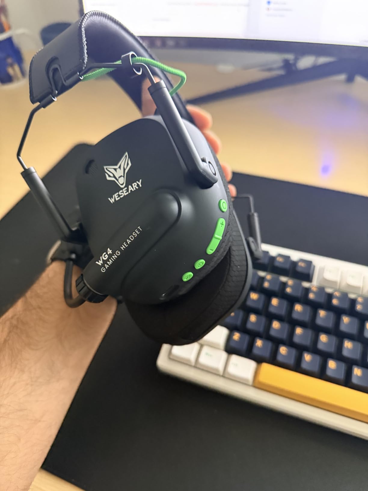 2.4GHz Wireless Gaming Headset for PC, PS5, PS4, Switch & Mac, Dual-Mode Gaming Headphones with Bluetooth 5.4, Ultra-Low Latency, ENC Noise-Reducing Mic, 3D Stereo Sound, Up to 45H Battery customer photo 2