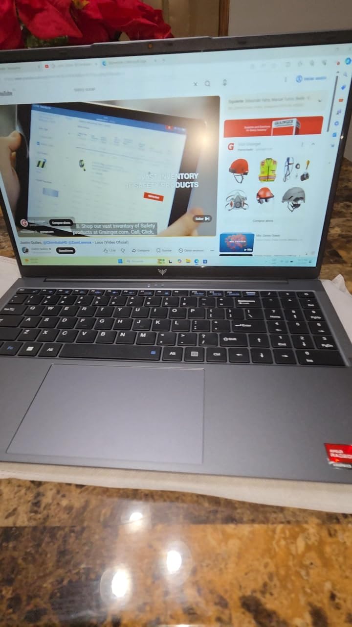 2026 Gaming Laptop with AMD Ryzen7 7730U Processor（Up to 4.5GHz,8C/16T),16GB DDR4 RAM 512GB SSD, AMD Radeon Graphics,WiFi 6,15.6 inch IPS Display,Webcam, Windows 11 Laptop Computer for Video Editing customer photo 2