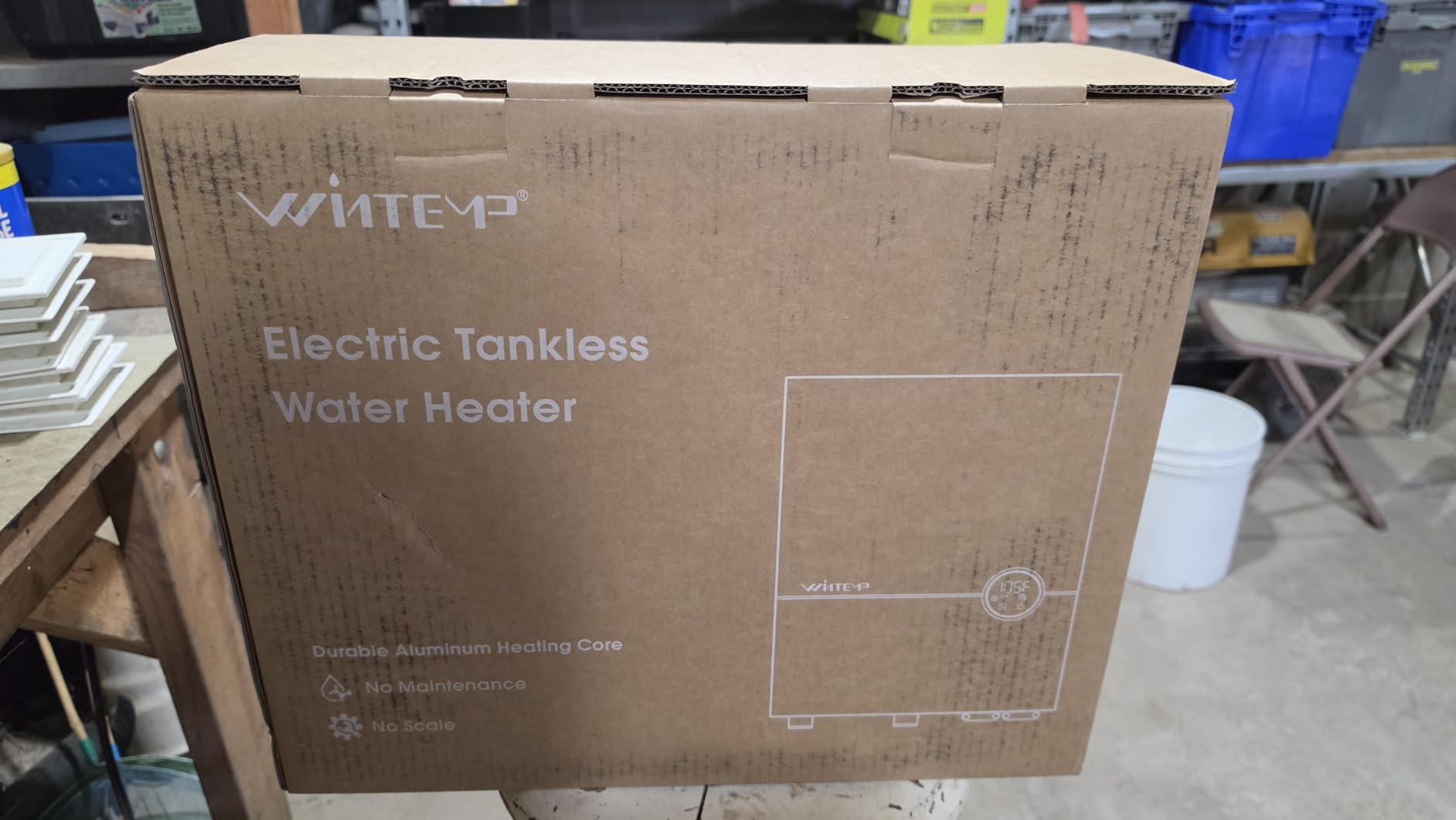 Tankless Water Heater Electric 9kW, 240 Volt On Demand Instant Hot Water Heater, Within 1℉ Stable Temp, Up to 2.2GPM, WiFi Control, ETL Certified, Eco, WM09 customer photo 1
