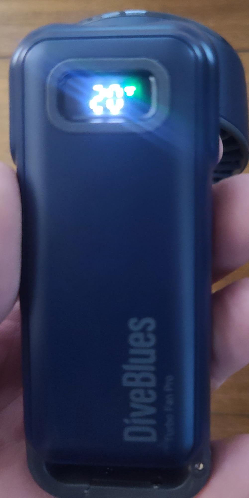 Diveblues Portable Handheld Fan, 7.4m/s High Speed Turbo Fan, 180° Foldable 4-in-1 Personal Neck Fan with Carabiner Clip, 100 Speed Stepless Control, USB-C Rechargeable for Travel, Makeup Hot Flashes customer photo 2