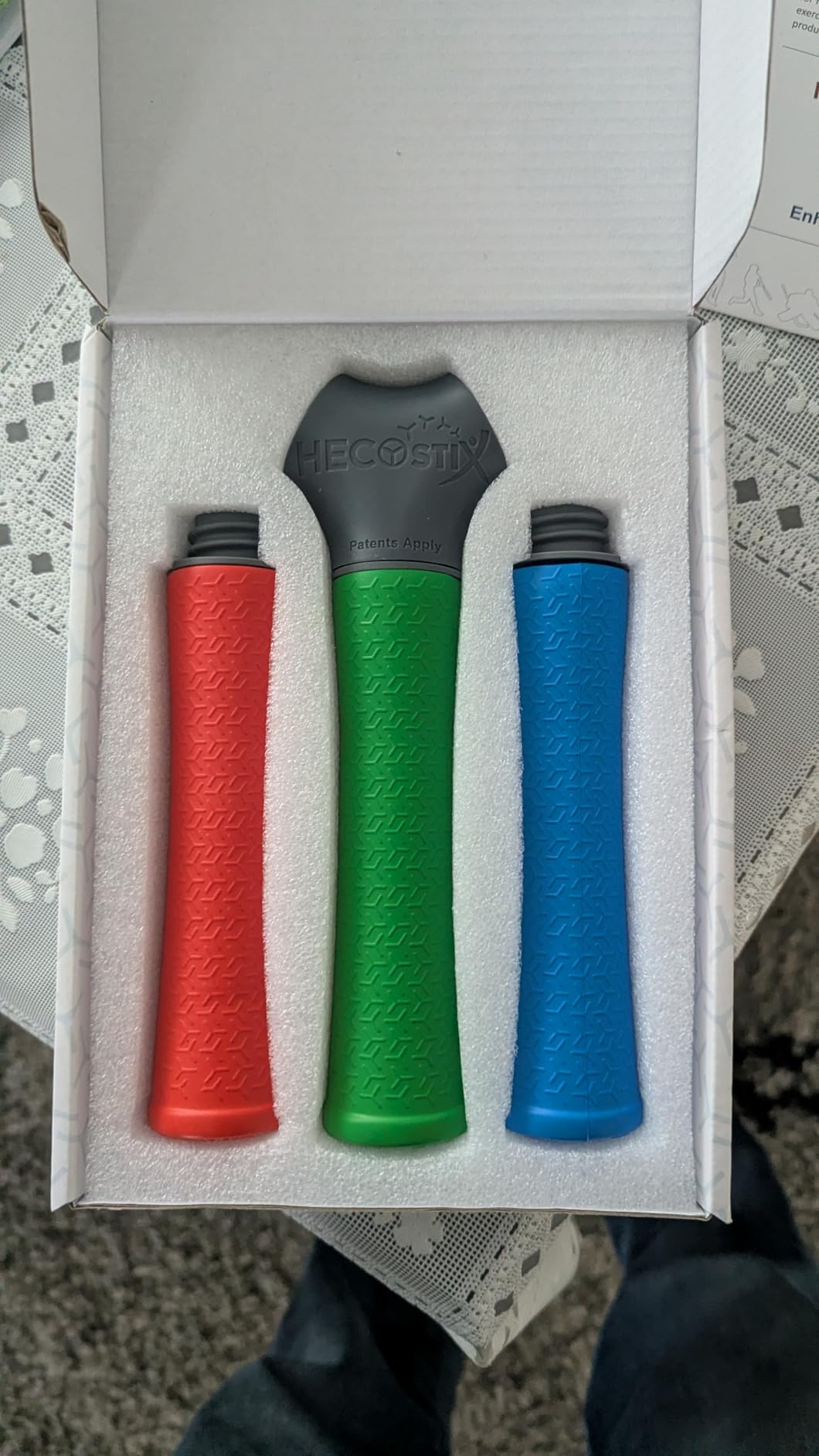 HECOstix Hand-Eye Coordination Trainer (Red/Green/Blue) - Reaction Time & Reflex Tool with Removable Legs | Improves Agility, Focus, & Multisensory Skills | Sports, Fitness, & Fun | All Ages customer photo 2