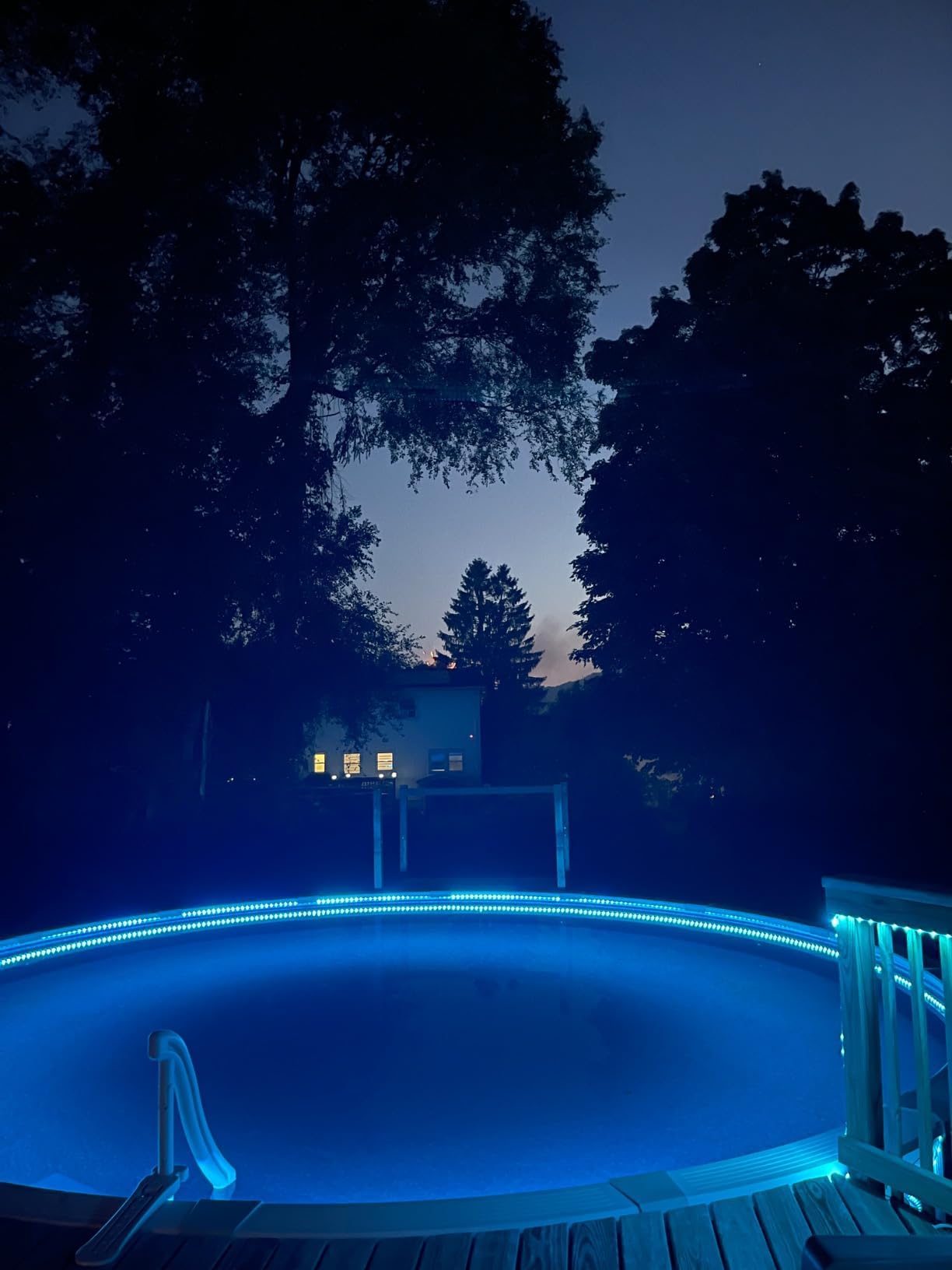 50ft RGB Outdoor Led Strip Lights Waterproof, Solar Led Strip Lights Outdoor with Self-Adhesive, Auto On/Off 16 Colors and 4 Modes with Remote Timer Great for Patio, Pathway Decor customer photo 1