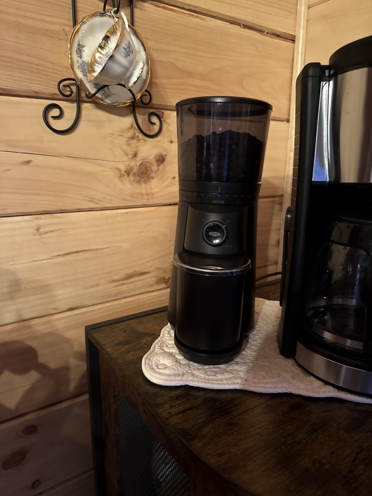 OXO Brew Conical Burr Coffee Grinder - Storm Blue customer photo 1