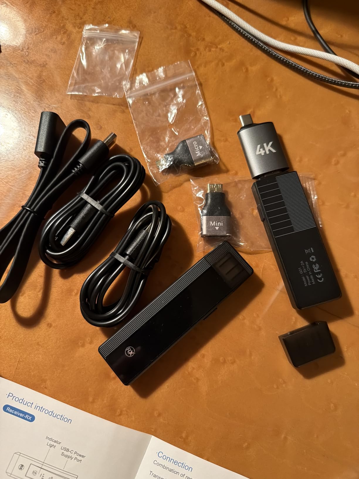 2026 Upgraded Wireless HDMI Transmitter and Receiver 328FT/100M, 4K Decode & 1080P 60Hz Zero Latency, 5G/2.4G Dual Band,Wireless HDMI Extender Display for Video/Audio to Monitor from Laptop/TV Box customer photo 2