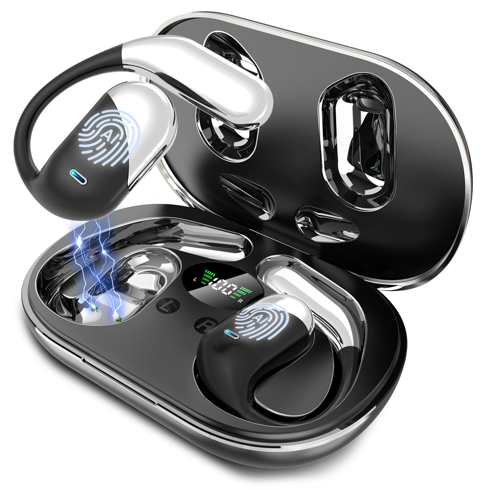 AI Translation Earbuds, 198+ Languages Real-Time Translator, 60H Playtime Audifonos Traductores Inglés Español, 3-in-1 Translating Headphones for Travel, Business & Learning customer photo 1