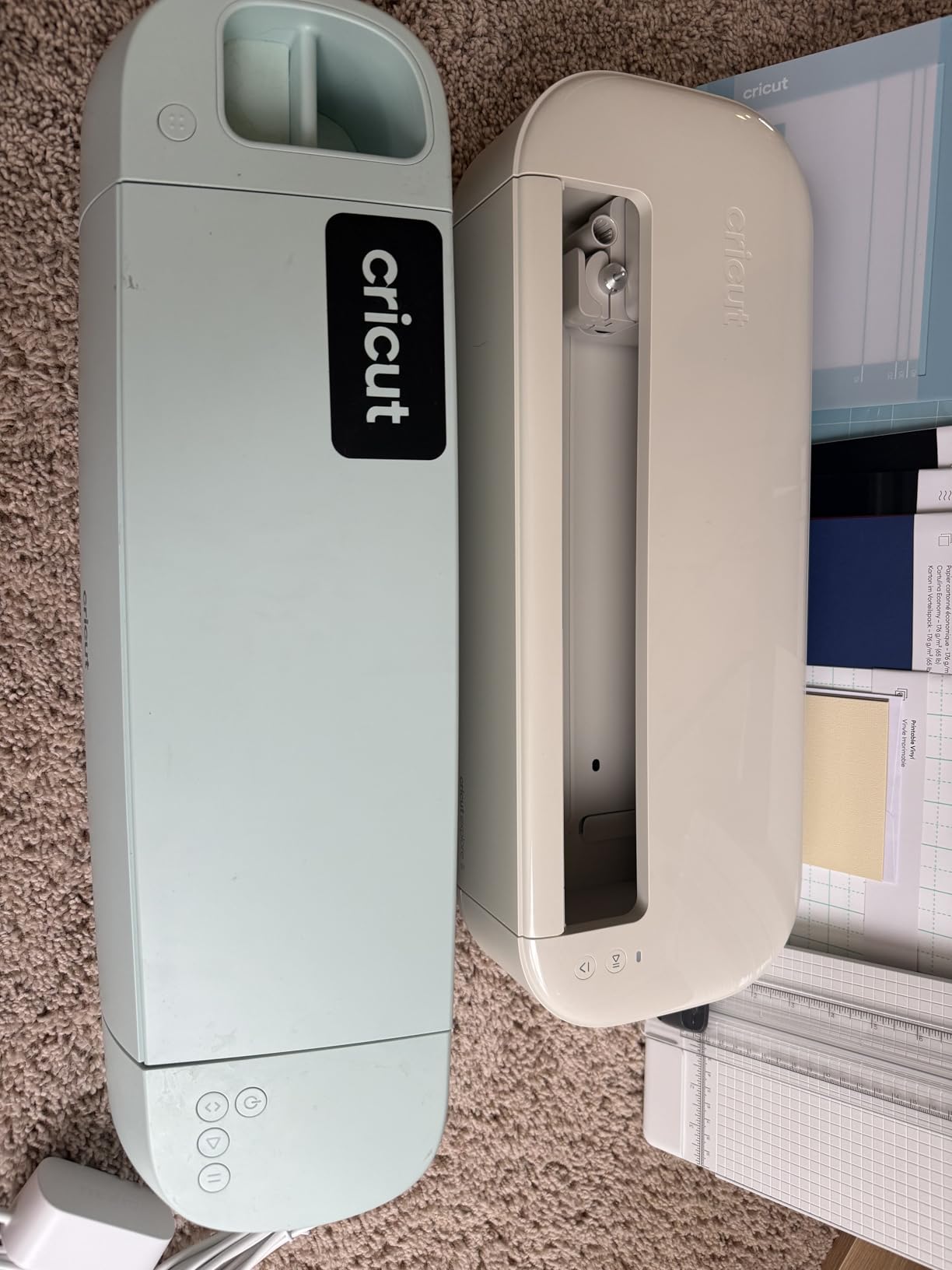 Cricut Explore 5 Essential Bundle + Digital Content, Taupe - Precise Cutting Machine - Works with 100+ Materials - Sleek, Simplified Design - Includes Supplies for 65 Projects + Bonus Digital Content customer photo 1