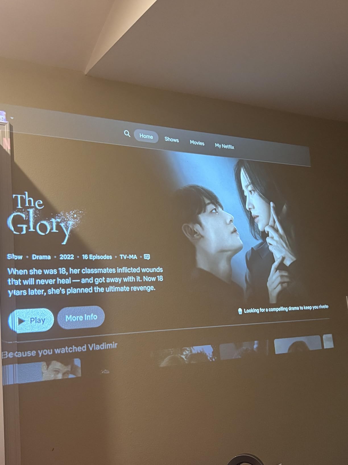 Lisowod 4k Portable Projector with WiFi and Bluetooth, 2500 ANSI & Official-Apps & AI Movin 2.0 OS, 35W DoIby Smart Proyector with AI Auto Focus HDR10+ customer photo 1