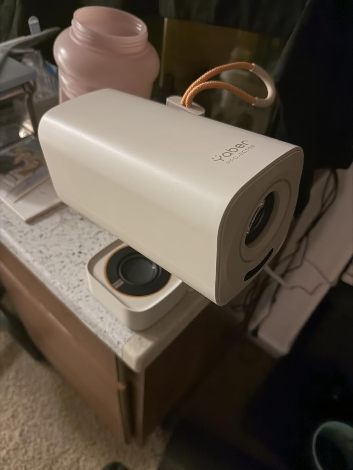 Yaber T1 Pro4 Mini Projector with WiFi and Bluetooth, Dolby Audio & Turbo Sonic Bass, Auto Focus & Keystone, Native 1080 FHD with HDR10, Portable Projector for Outdoor Indoor Use customer photo 1