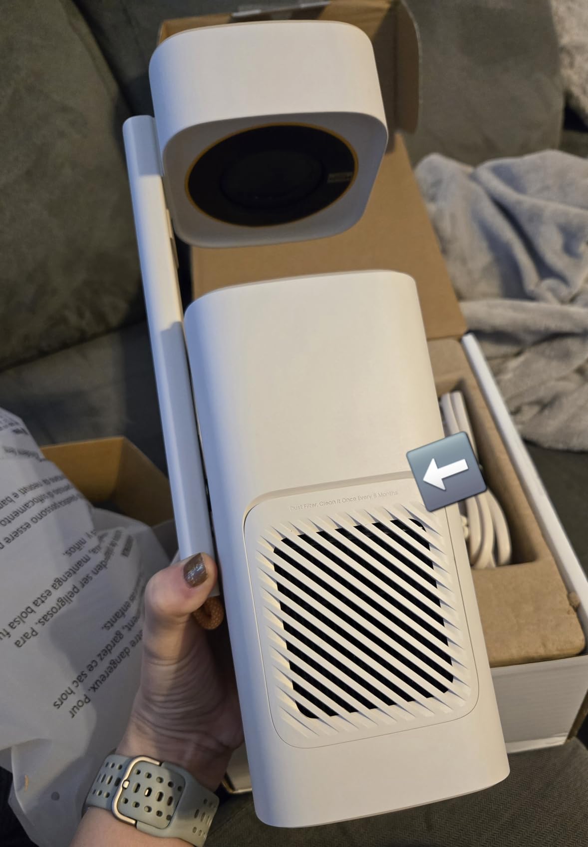 Yaber T1 Pro4 Mini Projector with WiFi and Bluetooth, Dolby Audio & Turbo Sonic Bass, Auto Focus & Keystone, Native 1080 FHD with HDR10, Portable Projector for Outdoor Indoor Use customer photo 2