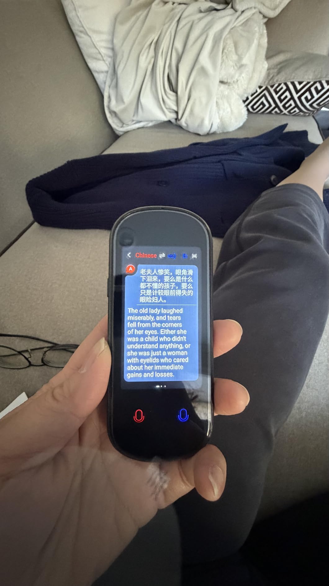 Language Translator Device, VORMOR Two-Way AI Voice Translator for Voice/Text/Offline/Photo Translation 150+ Language Online Translation Portable Tow Way Translator Device for Business Learning Travel customer photo 1