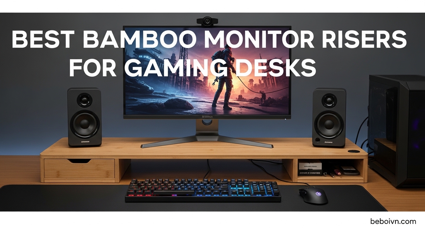 Best Bamboo Monitor Risers for Gaming Desks