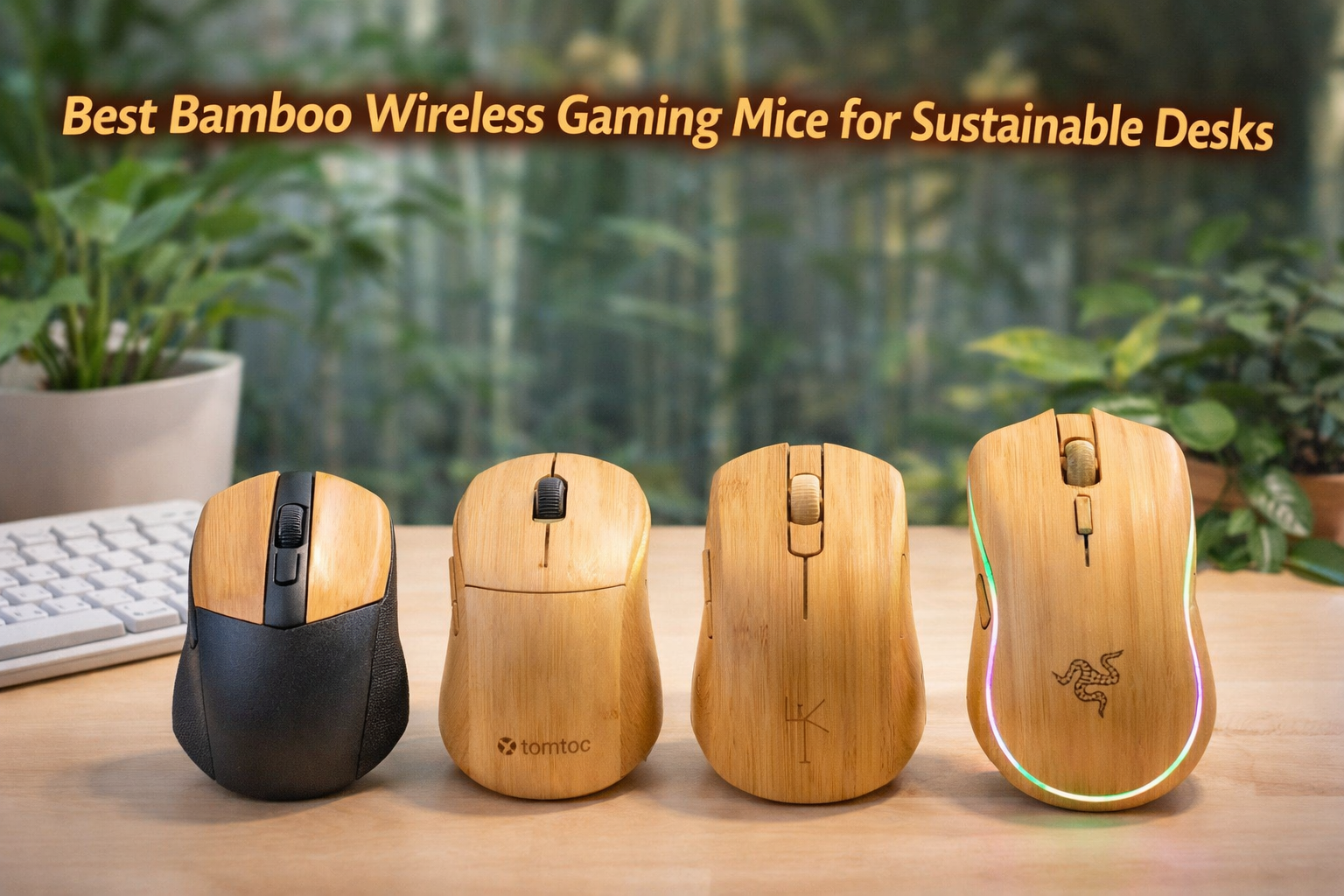 Best Bamboo Wireless Gaming Mice for Sustainable Desks