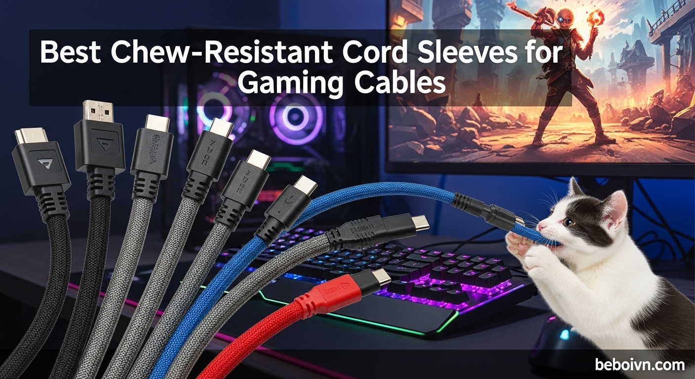 Best Chew-Resistant Cord Sleeves for Gaming Cables