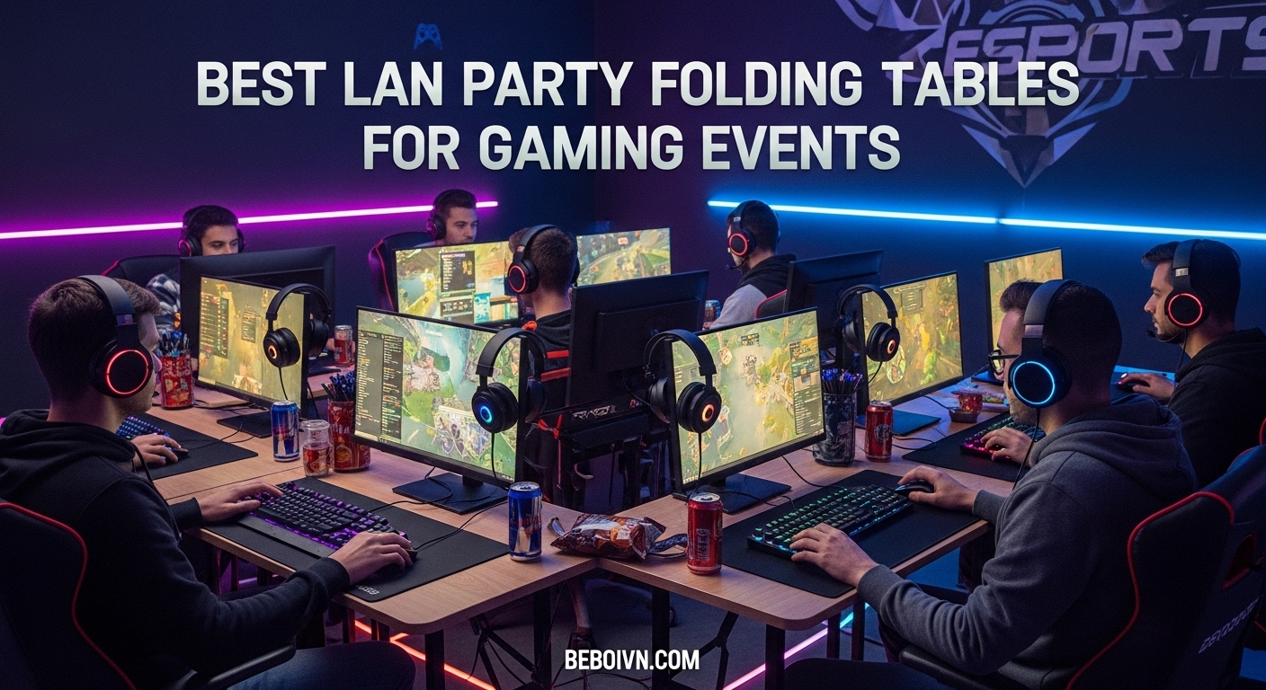 Best LAN Party Folding Tables for Gaming Events