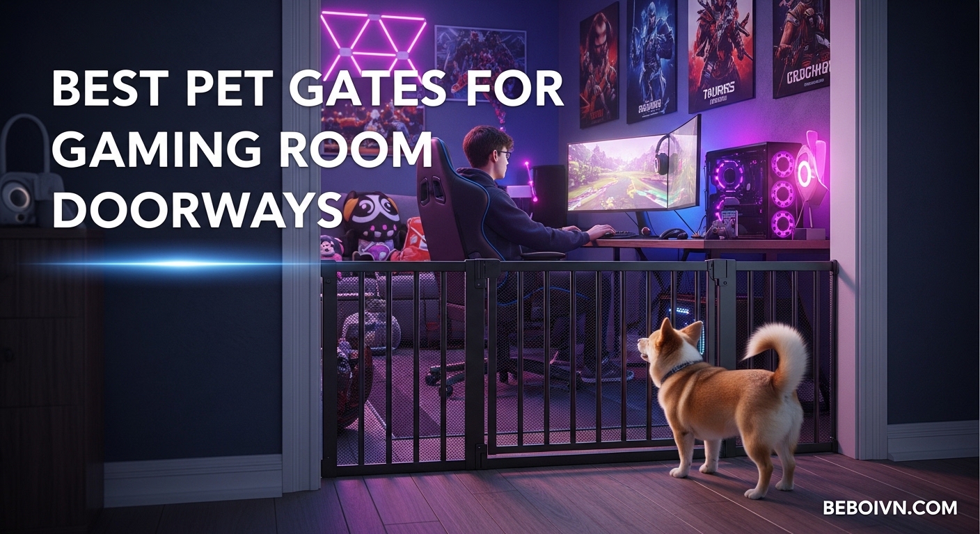 Best Pet Gates for Gaming Room Doorways