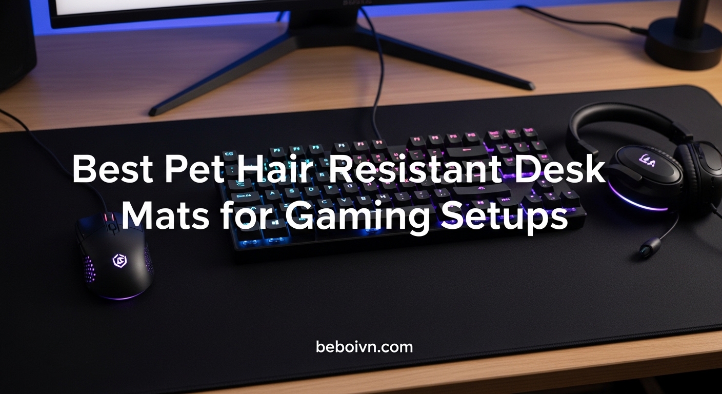 Best Pet Hair-Resistant Desk Mats for Gaming Setups