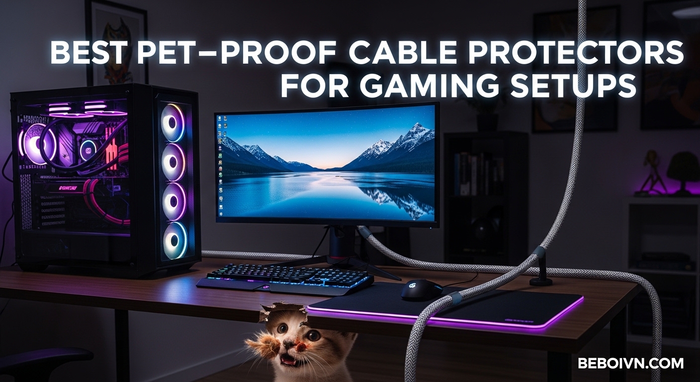 Best Pet-Proof Cable Protectors for Gaming Setups