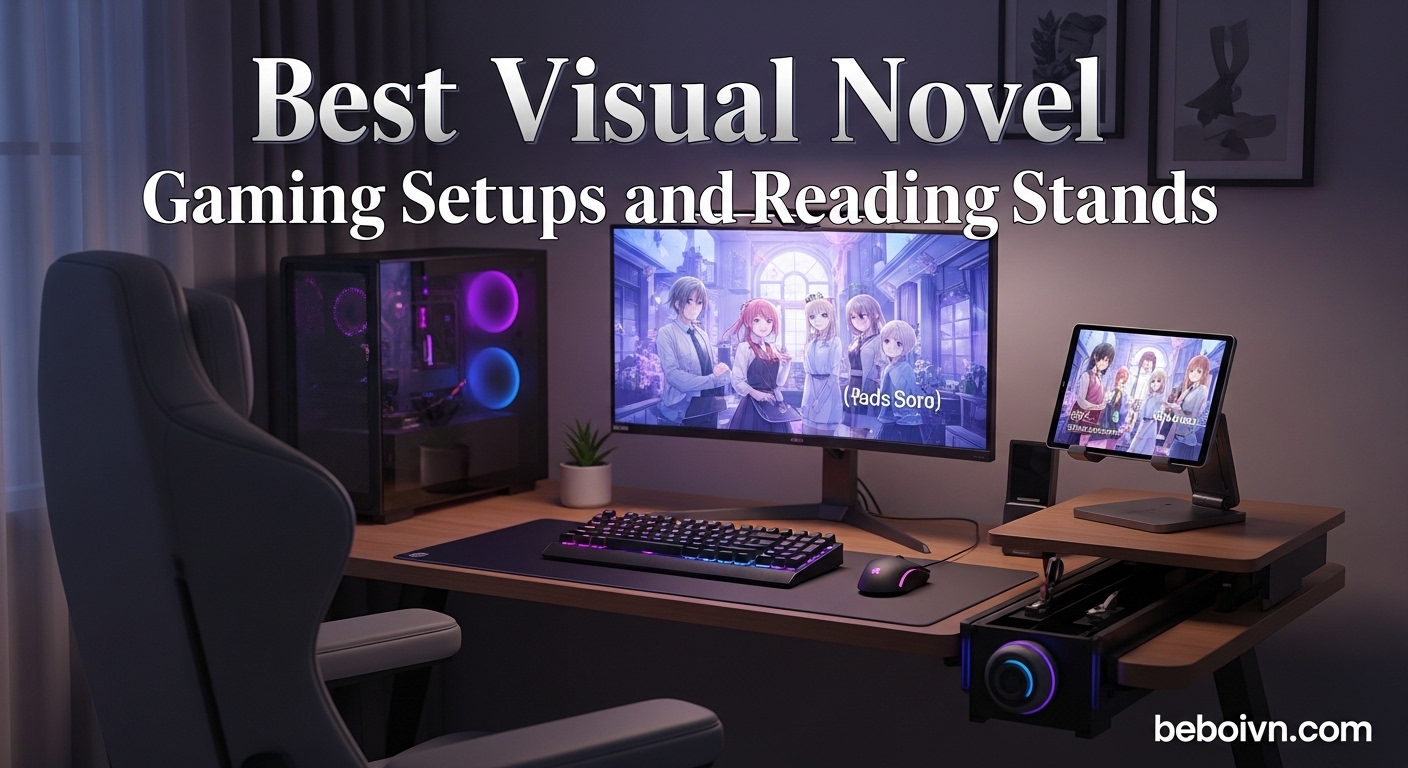 Best Visual Novel Gaming Setups and Reading Stands