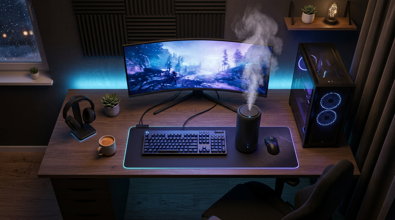Best gaming room humidifiers for dry winter air