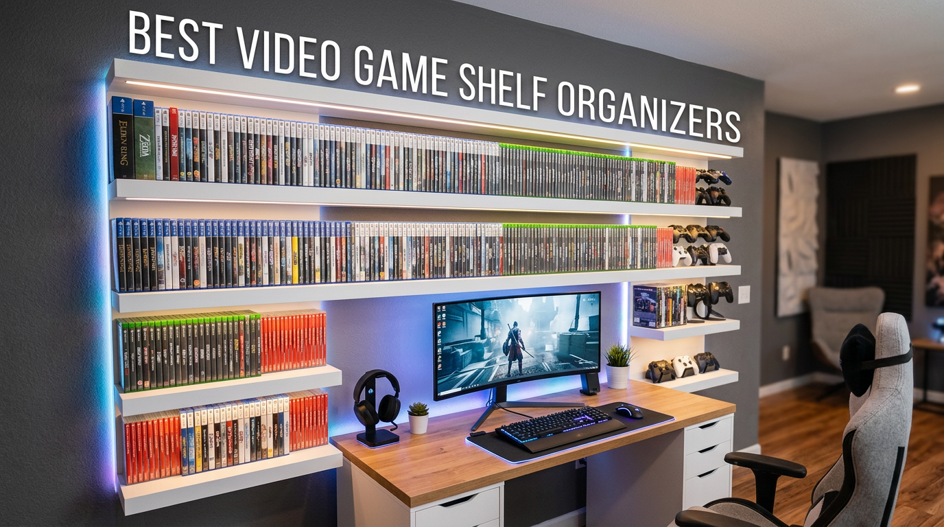 Best video game shelf organizers