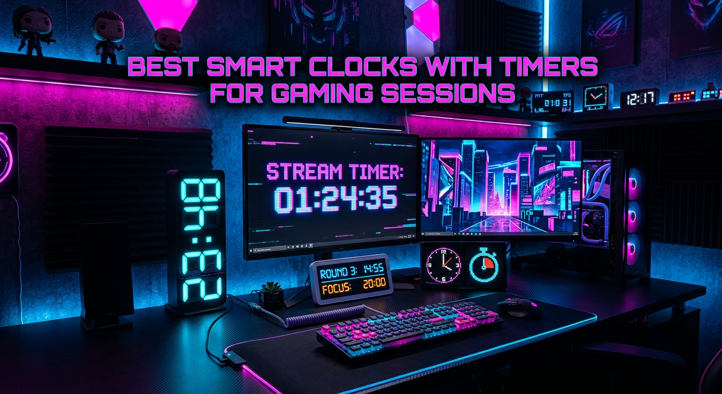 Best smart clocks with timers for gaming sessions