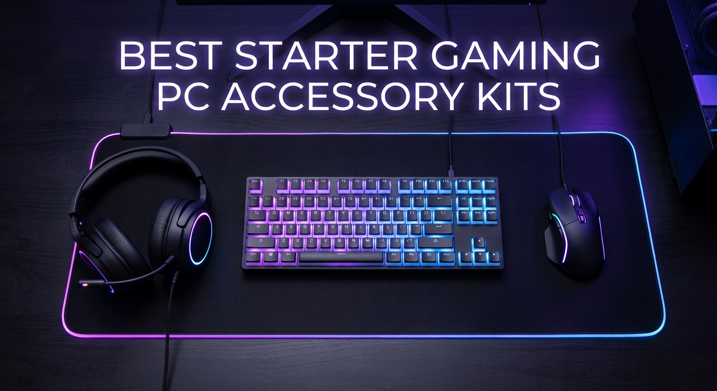 Best starter gaming PC accessory kits for beginners