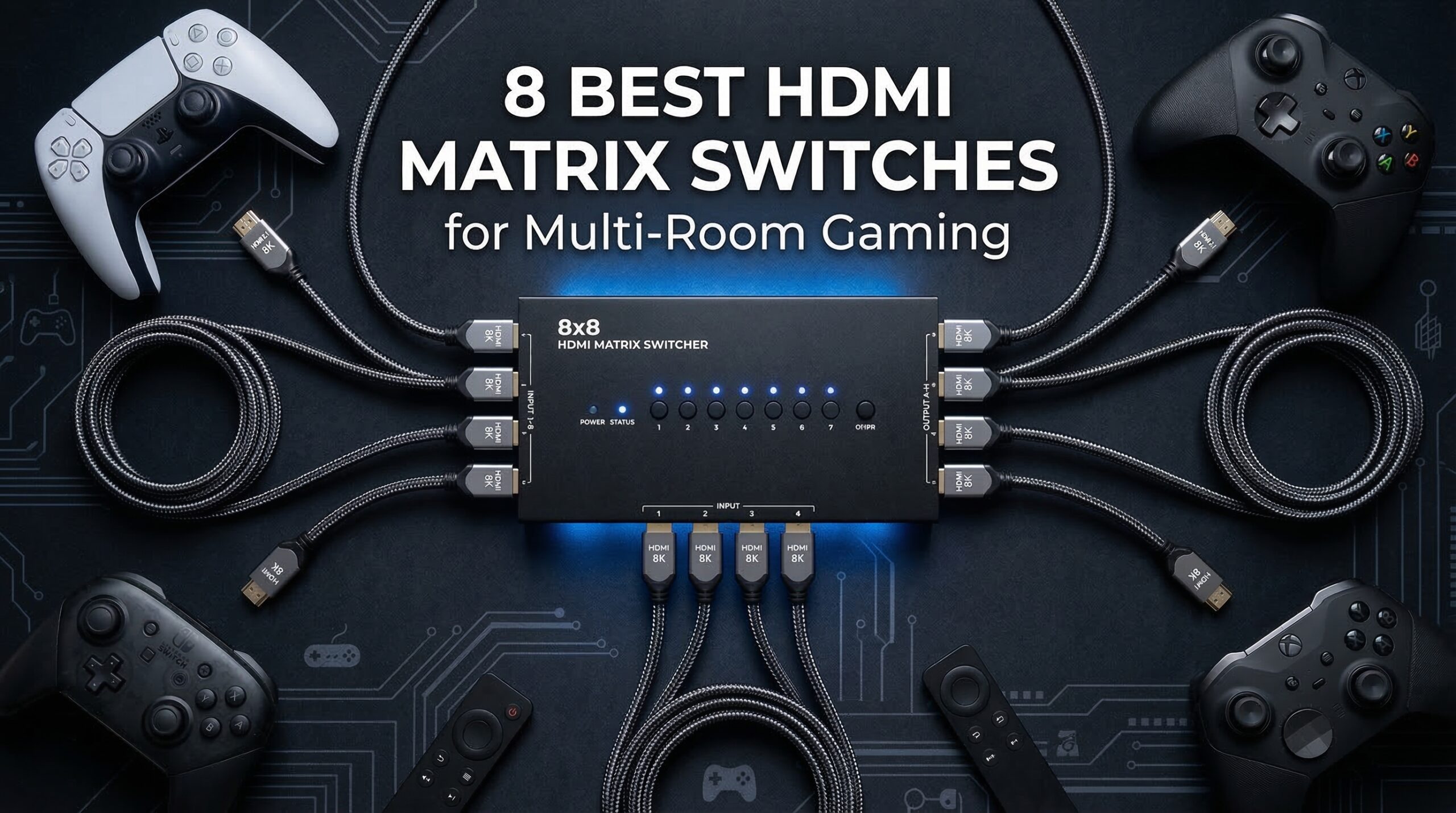 Best HDMI matrix switches for multi-room gaming distribution